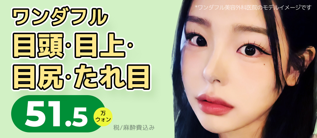 Hướng tới đôi mắt lý tưởng với cắt 4 vị trí đầu mắt・trên mắt・đuôi mắt・mắt cụp | Wonderful Thẩm mỹ Gangnam Seoul