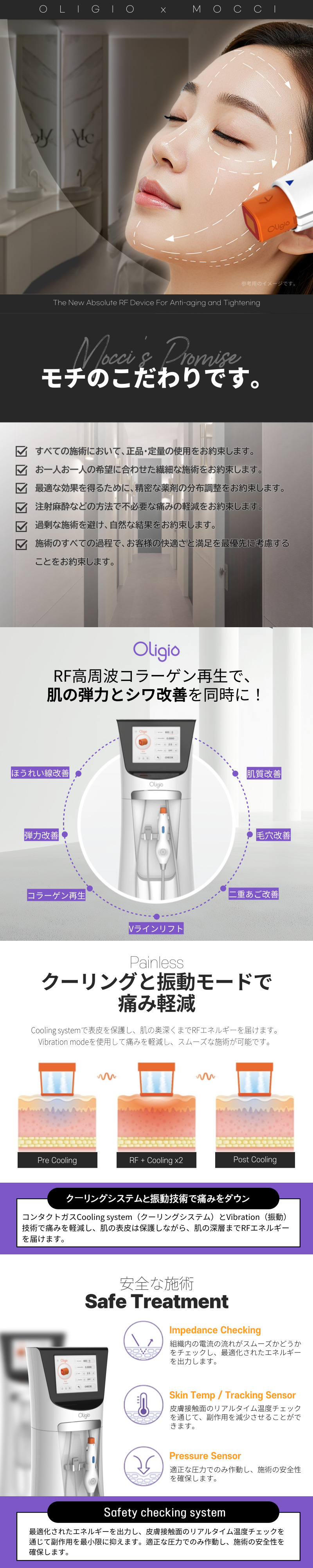 Oligio 600 Shot｜Chăm sóc chảy xệ và đàn hồi bằng RF cao tần giảm đau｜Seoul Gangnam stn.・Phòng khám Mochi