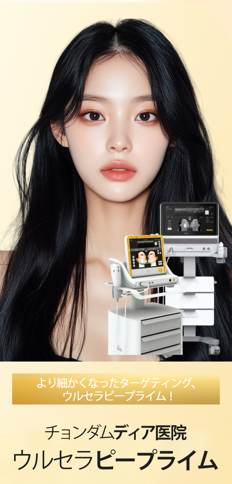 Ultherapy Prime 300 Shot｜Nâng chính xác bằng công nghệ hình ảnh siêu âm｜Phòng khám Cheongdam Dear