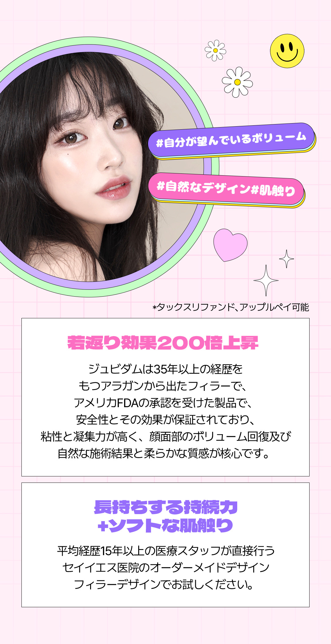 Tiêm Filler Juvederm phục hồi độ căng tự nhiên｜Sử dụng sản phẩm được FDA chứng nhận｜Phòng khám Say Yes Gangnam Seoul