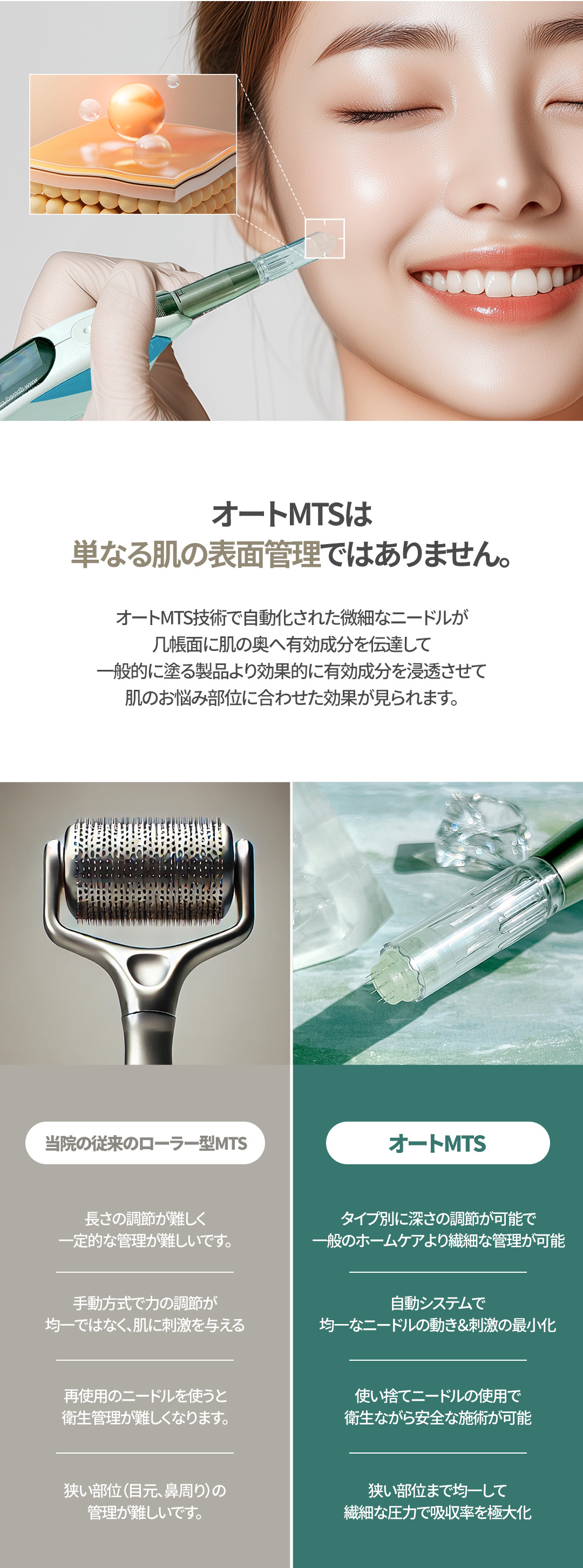 Auto MTS Skin Booster | Chăm sóc da vệ sinh với kim dùng một lần