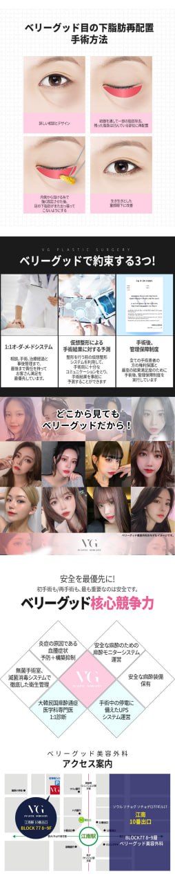 Phẫu thuật tái phân bổ mỡ dưới mắt | Thẩm mỹ viện Hàn Quốc cải thiện quầng thâm và chảy xệ | Very Good Gangnam