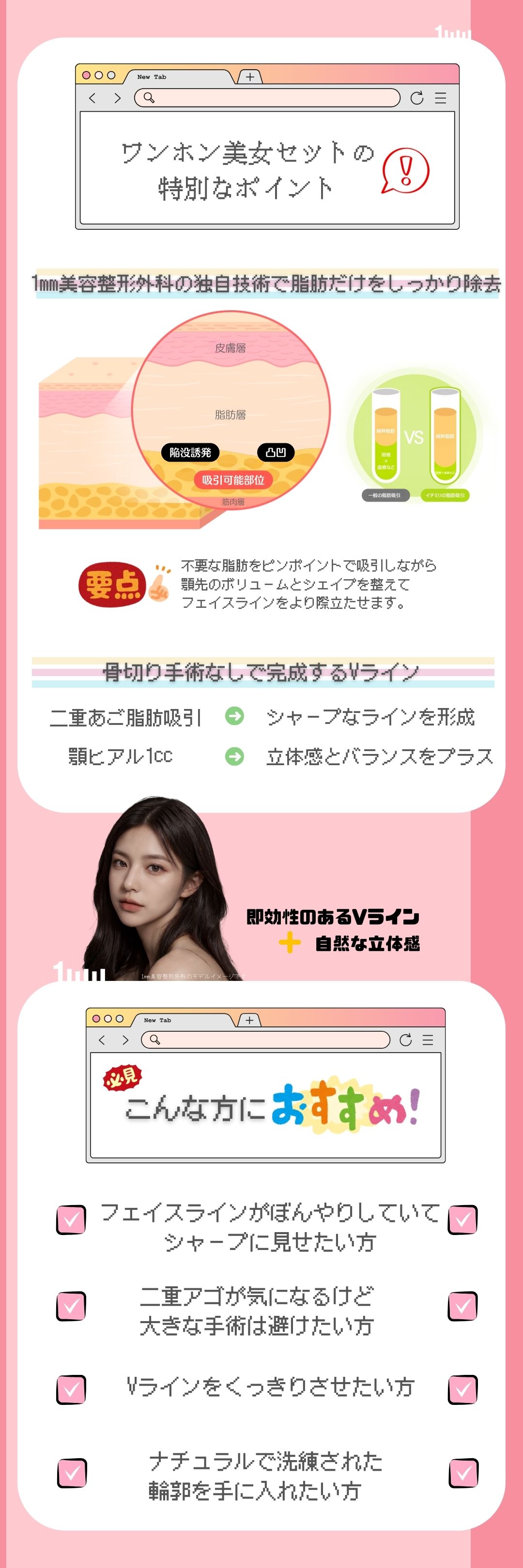 Hút mỡ cằm đôi + tiêm hyaluronic acid cằm hướng tới V-line｜Hàn Quốc Gangnam 1mm Plastic Surgery