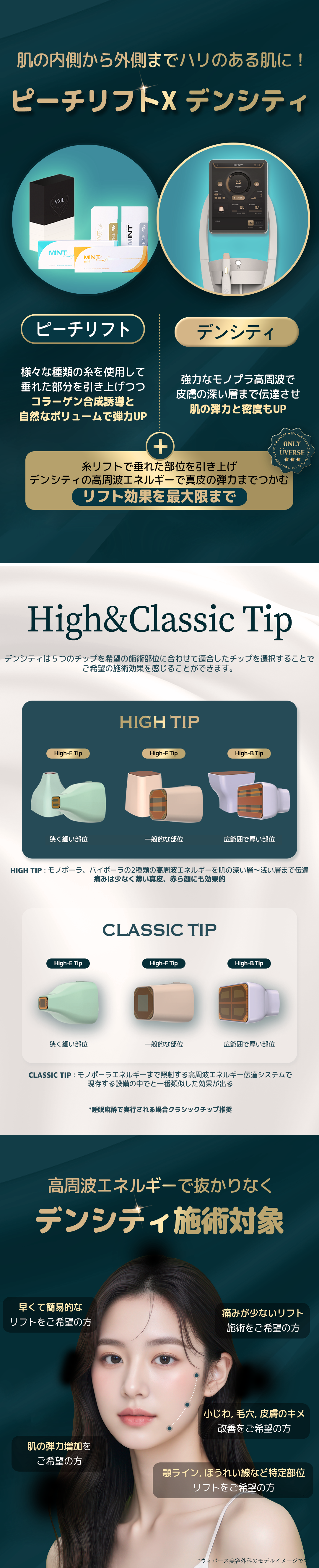 Denserthi cao tần Lift | Monopolar & Bipolar tiếp cận sâu vào da | Bệnh viện Thẩm mỹ Wiverse