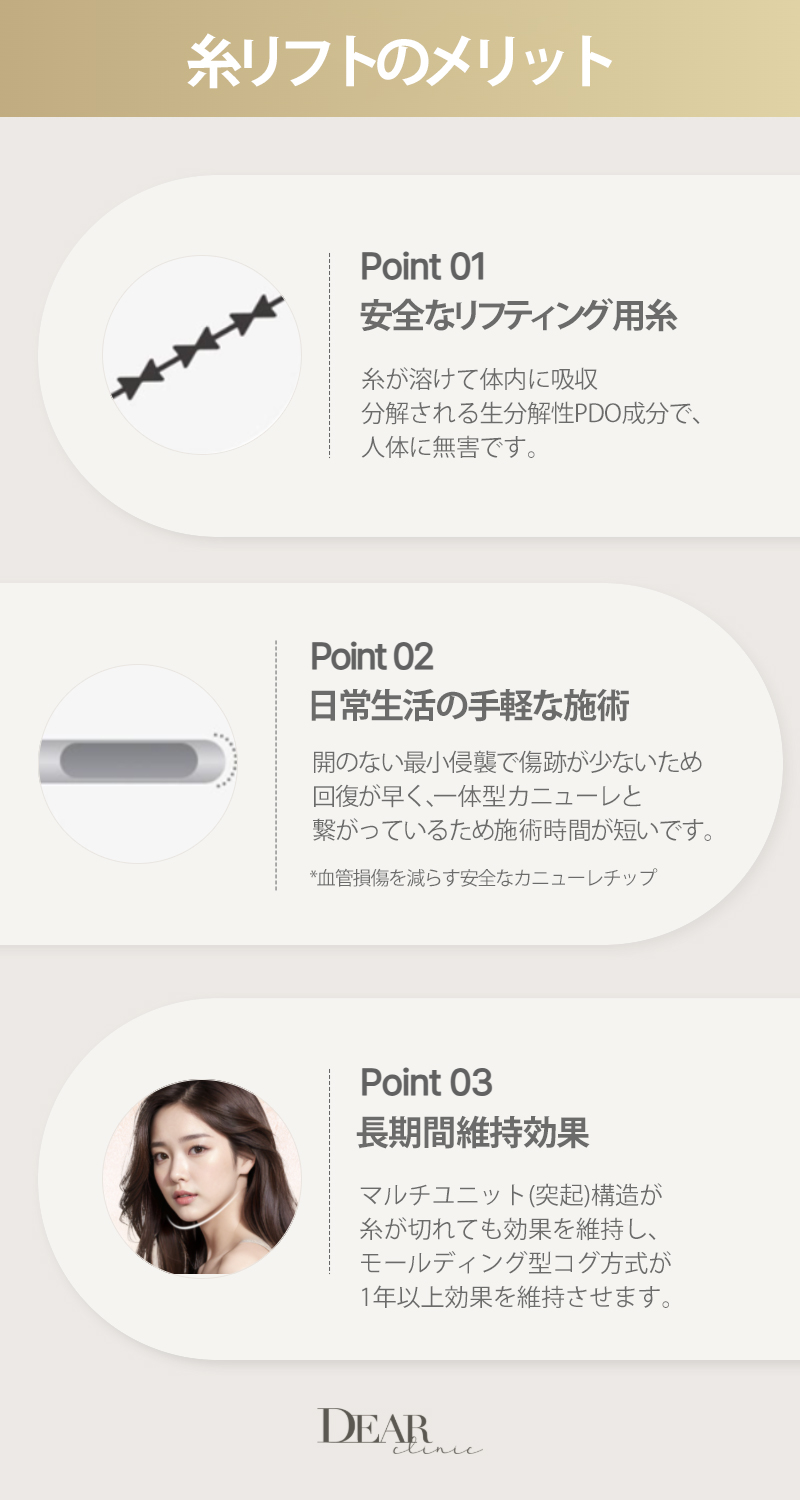 Chỉ Mint Lift | Hướng đến nâng cơ tự nhiên với chất liệu PDO | Cheongdam Dear Clinic Apgujeong