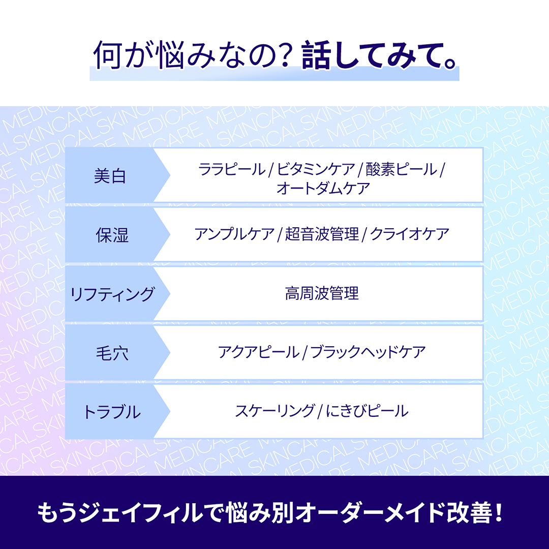 Chăm sóc da y khoa Gangnam Hàn Quốc | Liệu trình tùy chỉnh theo vấn đề da từ 5.954 yên tại Phòng khám Jfeel