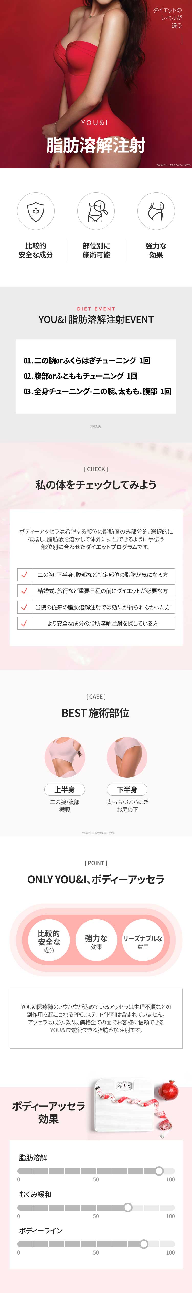 Tiêm tan mỡ hỗ trợ giảm mỡ cục bộ｜Hỗ trợ bắp tay・bắp chân・bụng｜Seoul Konkuk Univ. stn.・You&I Clinic Konkuk