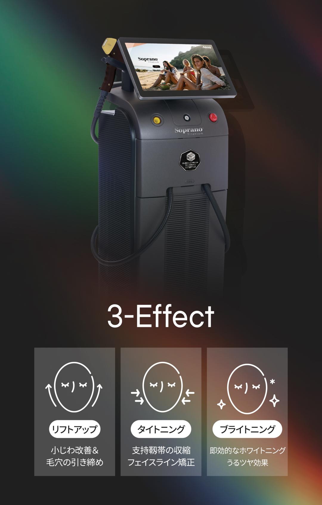 Titanium Lift | Chiếu đồng thời 3 bước sóng hướng đến nâng cơ, săn chắc, làm sáng | Seoul Jfeel Phòng khám chi nhánh Hongdae