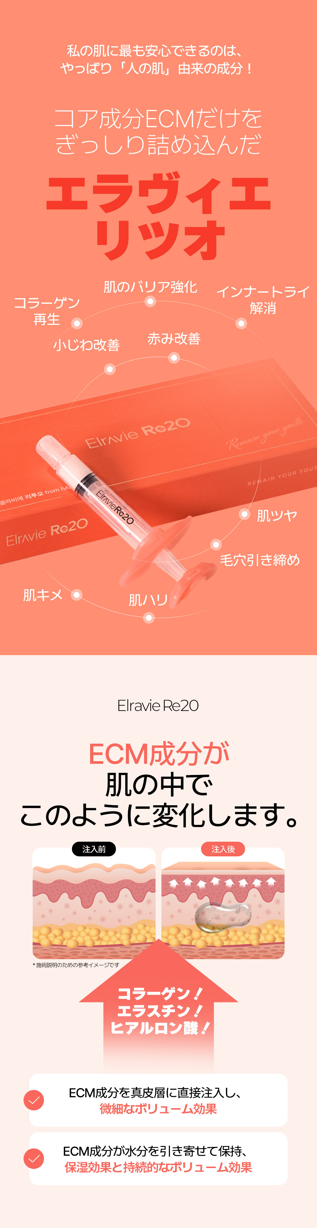 Ellavier Re20 | Liệu pháp Skin Booster cao cấp chứa ECM từ người