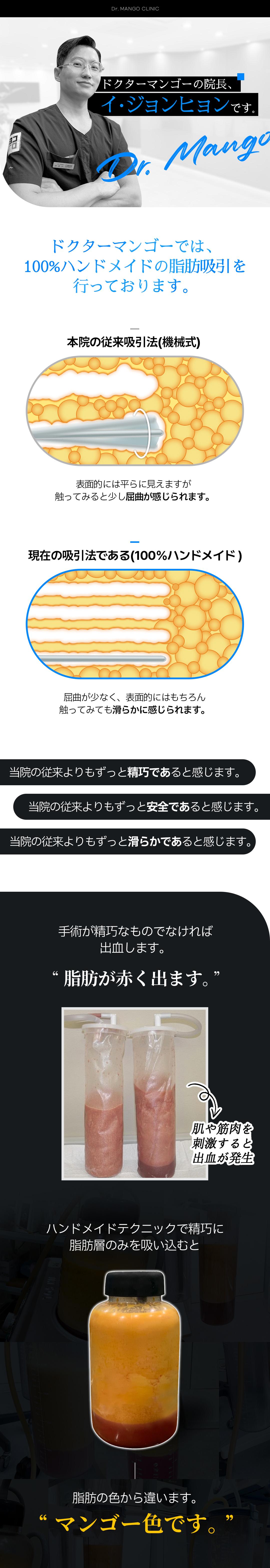 Hút mỡ đùi | Đường viền mịn màng bằng kỹ thuật 100% Handmade | Phòng khám Doctor Mango Seoul Gangnam