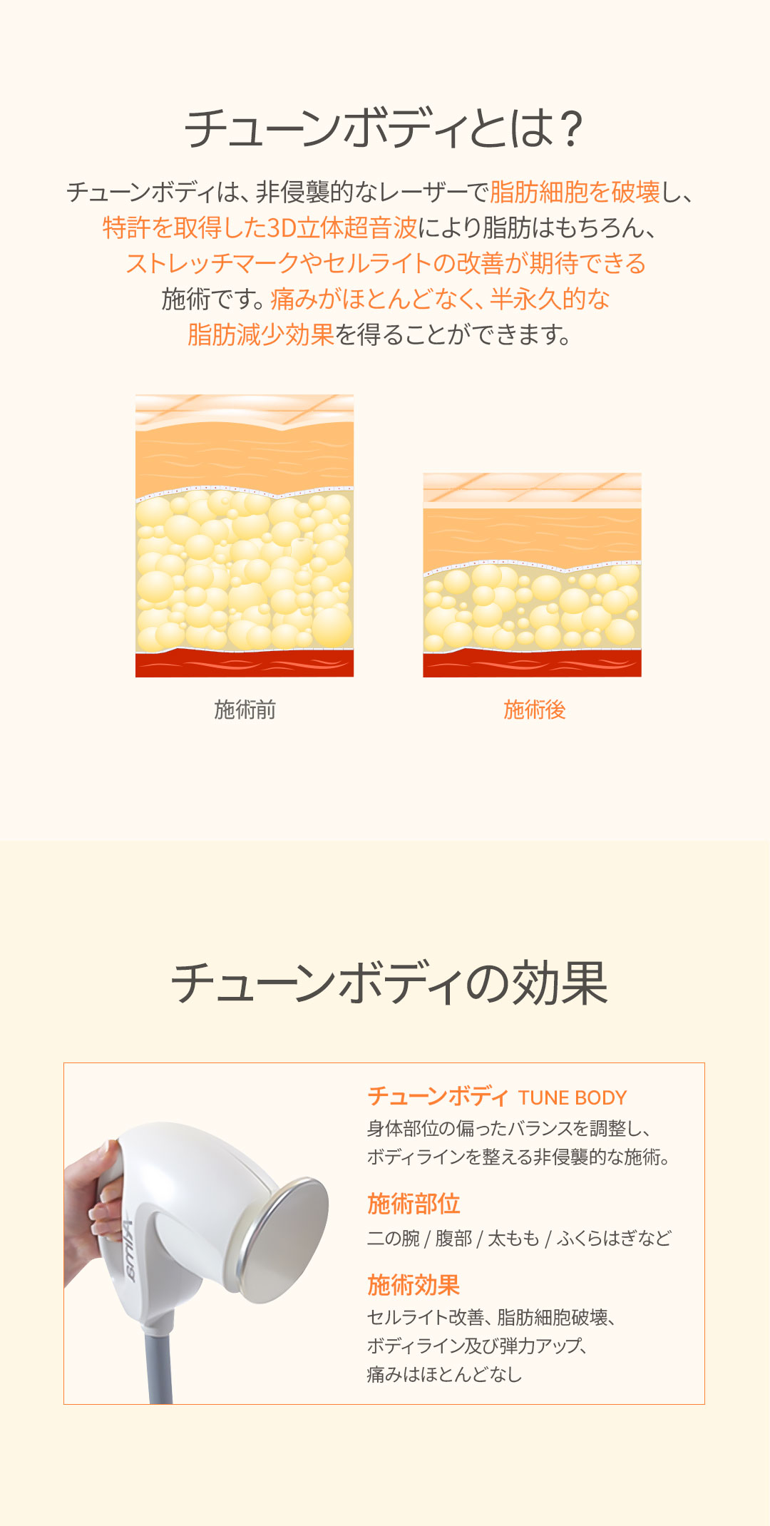 Tiêm Tune & Cut | Giảm béo y tế phá hủy tế bào mỡ + cải thiện đường cong cơ thể | U-Line Clinic Gangnam Seoul