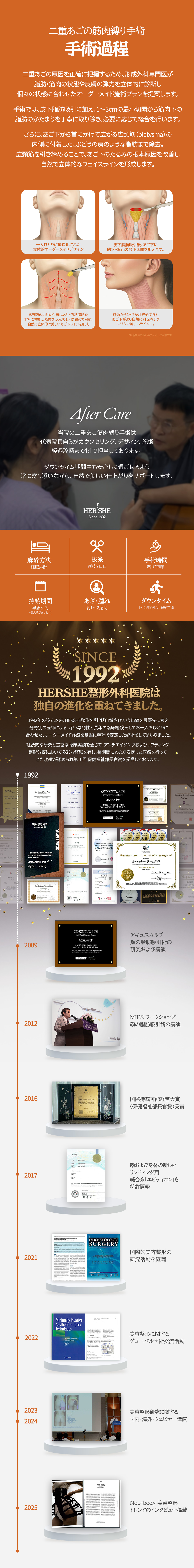 Buộc cơ nọng cằm và hút mỡ | HERSHE mở cửa năm 1992 | Tạo hình contour Cheongdam