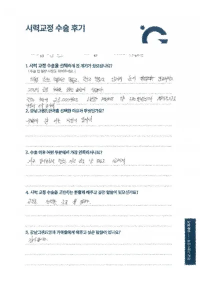 コンタクトなしで生活できて快適です。