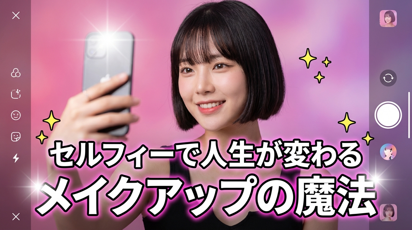 整形なしで人生が変わる！セルフィーとメイクで自分史上最高の私になる方法
