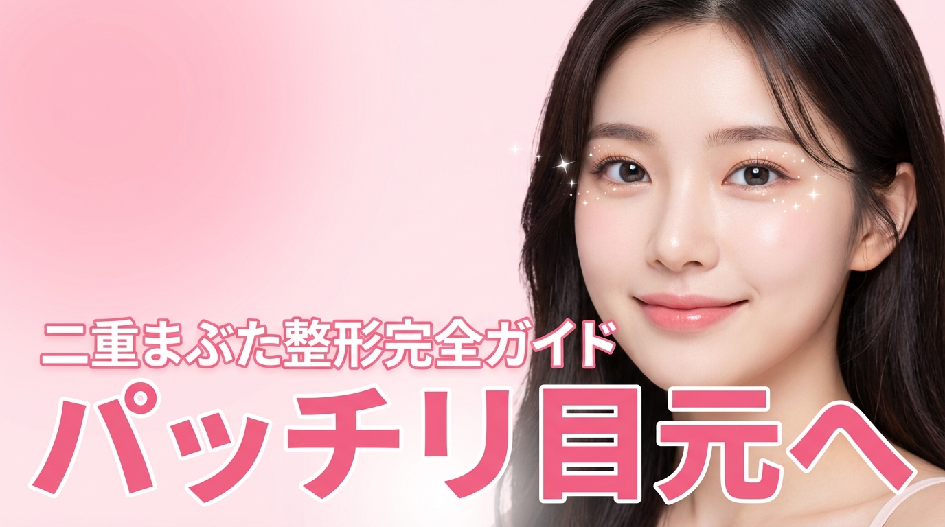二重まぶた整形完全ガイド｜埋没法・切開法の違いから術後ケアまで徹底解説