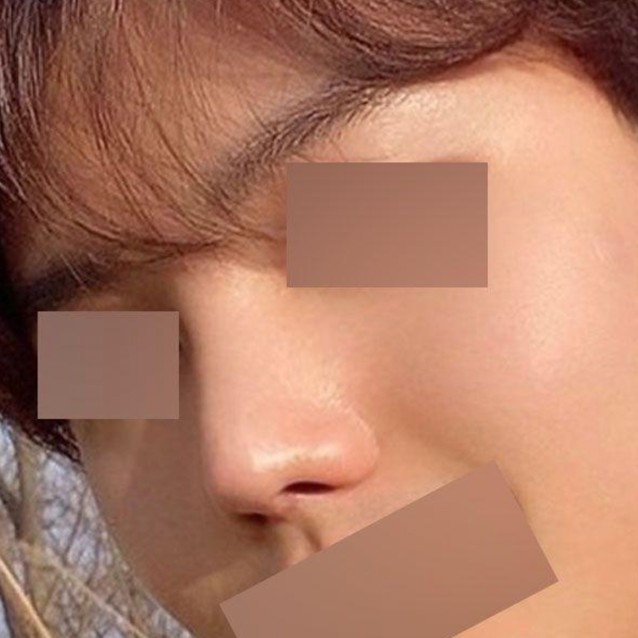 目と鼻が自然にうまくいきました